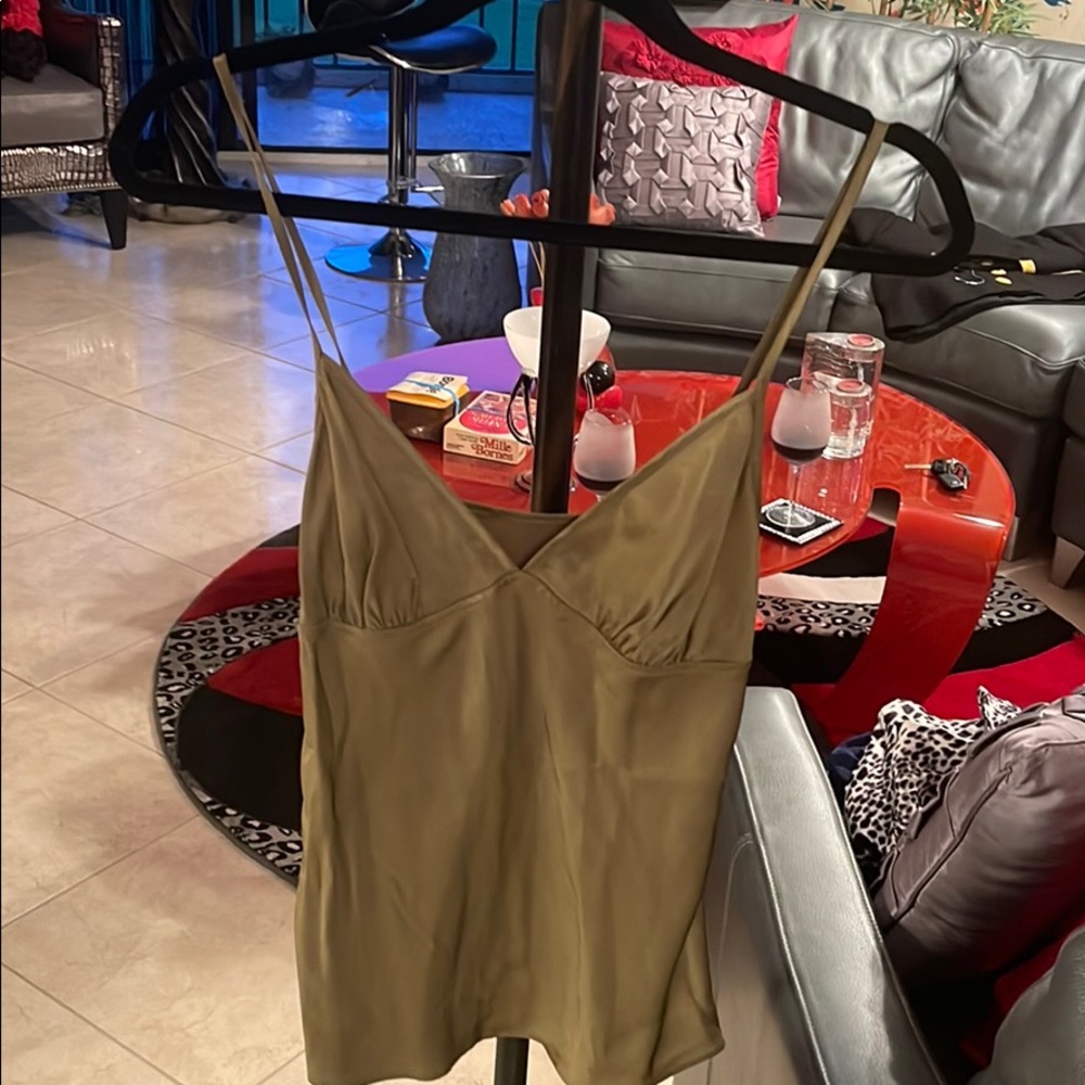 Silk gold top
